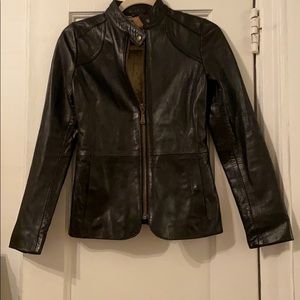 Warm Black Leather Jacket